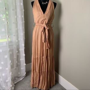 Elegant Pink Maxi Dress